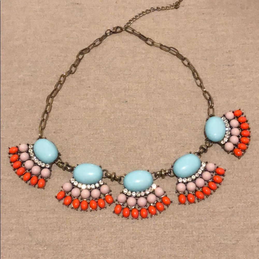 NWOT Chunky multi color statement necklace